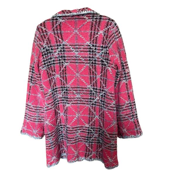 Sigrid Olsen Sport Pink Wool/ Mohair/ Acrylic, Poly, Nylon Blend Jacket Sz M - Picture 5 of 7